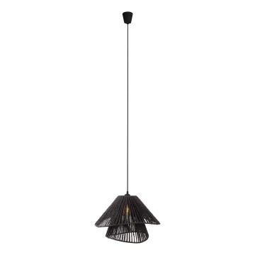 MAXLIGHT P0580 - Κρεμαστό φωτιστικό οροφής AMALFI 1xE27/15W/230V διάμετρος 45 cm μαύρο