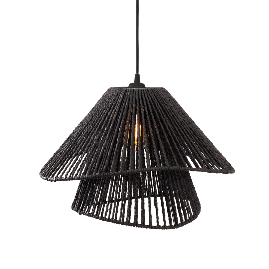 MAXLIGHT P0580 - Κρεμαστό φωτιστικό οροφής AMALFI 1xE27/15W/230V διάμετρος 45 cm μαύρο