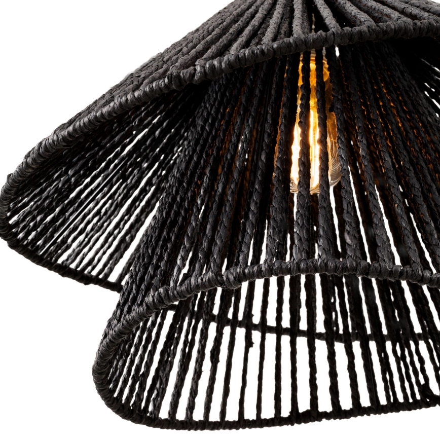 MAXLIGHT P0580 - Κρεμαστό φωτιστικό οροφής AMALFI 1xE27/15W/230V διάμετρος 45 cm μαύρο
