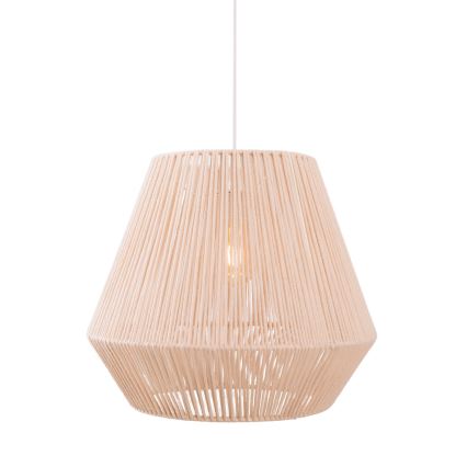 MAXLIGHT P0584 - Κρεμαστό φωτιστικό οροφής PRASLIN 1xE27/15W/230V διάμετρος 44 cm μπεζ