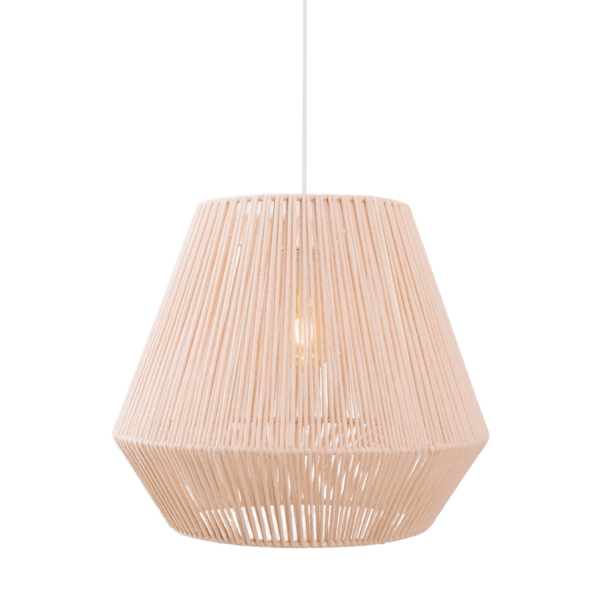 MAXLIGHT P0584 - Κρεμαστό φωτιστικό οροφής PRASLIN 1xE27/15W/230V διάμετρος 44 cm μπεζ