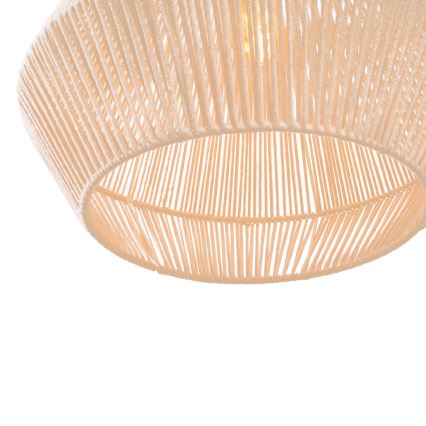 MAXLIGHT P0584 - Κρεμαστό φωτιστικό οροφής PRASLIN 1xE27/15W/230V διάμετρος 44 cm μπεζ
