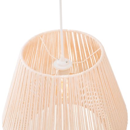 MAXLIGHT P0584 - Κρεμαστό φωτιστικό οροφής PRASLIN 1xE27/15W/230V διάμετρος 44 cm μπεζ