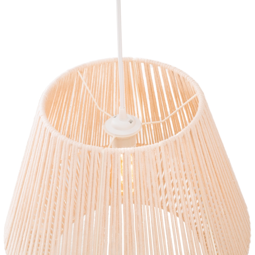 MAXLIGHT P0584 - Κρεμαστό φωτιστικό οροφής PRASLIN 1xE27/15W/230V διάμετρος 44 cm μπεζ