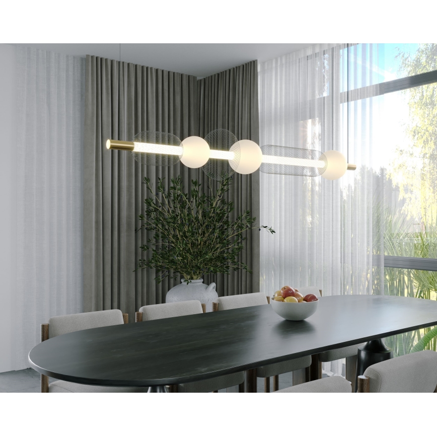 MAXLIGHT P0593 -  Κρεμαστό φωτιστικό οροφής LED BORA LED/29W/230V λευκό/μαύρο