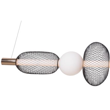 MAXLIGHT P0593 -  Κρεμαστό φωτιστικό οροφής LED BORA LED/29W/230V λευκό/μαύρο