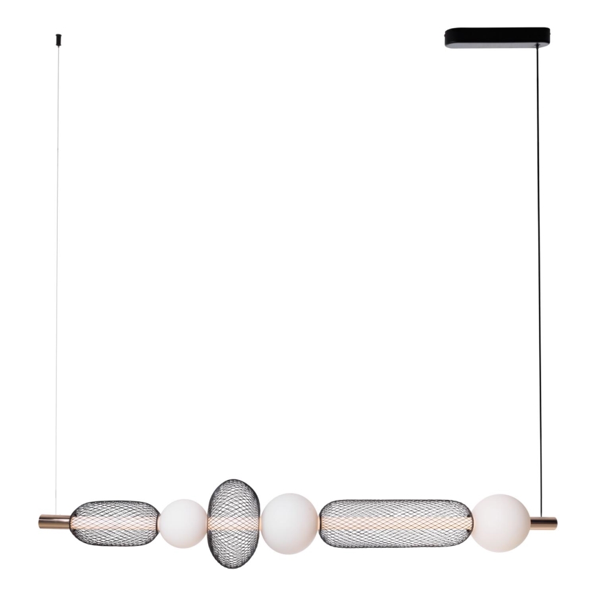 MAXLIGHT P0593 -  Κρεμαστό φωτιστικό οροφής LED BORA LED/29W/230V λευκό/μαύρο