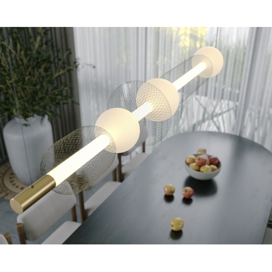 MAXLIGHT P0593 -  Κρεμαστό φωτιστικό οροφής LED BORA LED/29W/230V λευκό/μαύρο