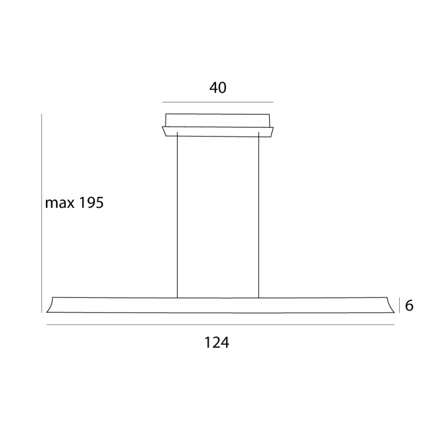 MAXLIGHT P0595 - Led Dimmable κρεμαστό φωτιστικό οροφής JO-JO LED/38W/230V 2700/4500/5500K ανθρακί