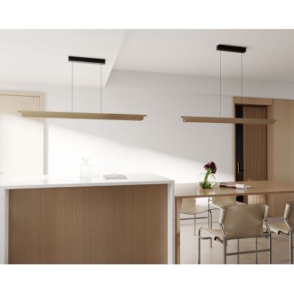 MAXLIGHT P0596 - Ρυθμιζόμενος LED πολυέλαιος με ανάρτηση σε καλώδιο JO-JO LED/40W/230V 2700/4500/5500K χρυσό