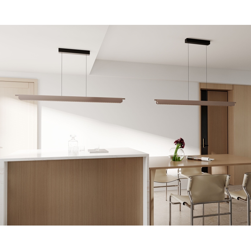 MAXLIGHT P0596 - Led Dimmable κρεμαστό φωτιστικό οροφής JO-JO LED/40W/230V 2700/4500/5500K ορείχαλκος