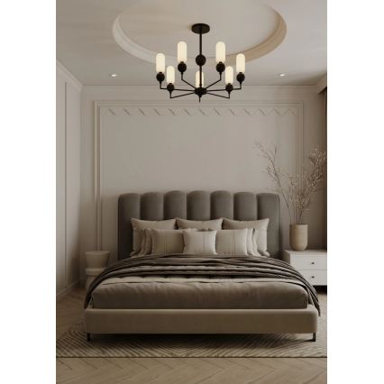 MAXLIGHT P0632 - Κρεμαστό φωτιστικό σε ράβδο NOVA 7xG9/7W/230V διάμ. 70 εκ. μαύρο