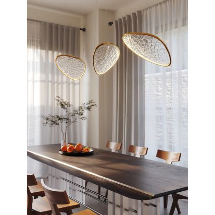 MAXLIGHT P0637D - LED κρεμαστό φωτιστικό με καλώδιο EMPIRE LED/17W/230V χρυσό