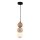 MAXLIGHT P0664 - Κρεμαστό φωτιστικό με καλώδιο ALICE 1xG9/7W/230V Ø 10 εκ. μαύρο/μπεζ