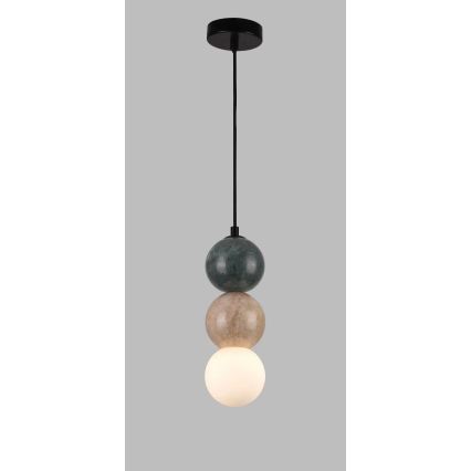 MAXLIGHT P0665 - Κρεμαστό φωτιστικό με καλώδιο ανάρτησης ALICE 1xG9/7W/230V διάμ. 10 εκ. μαύρο