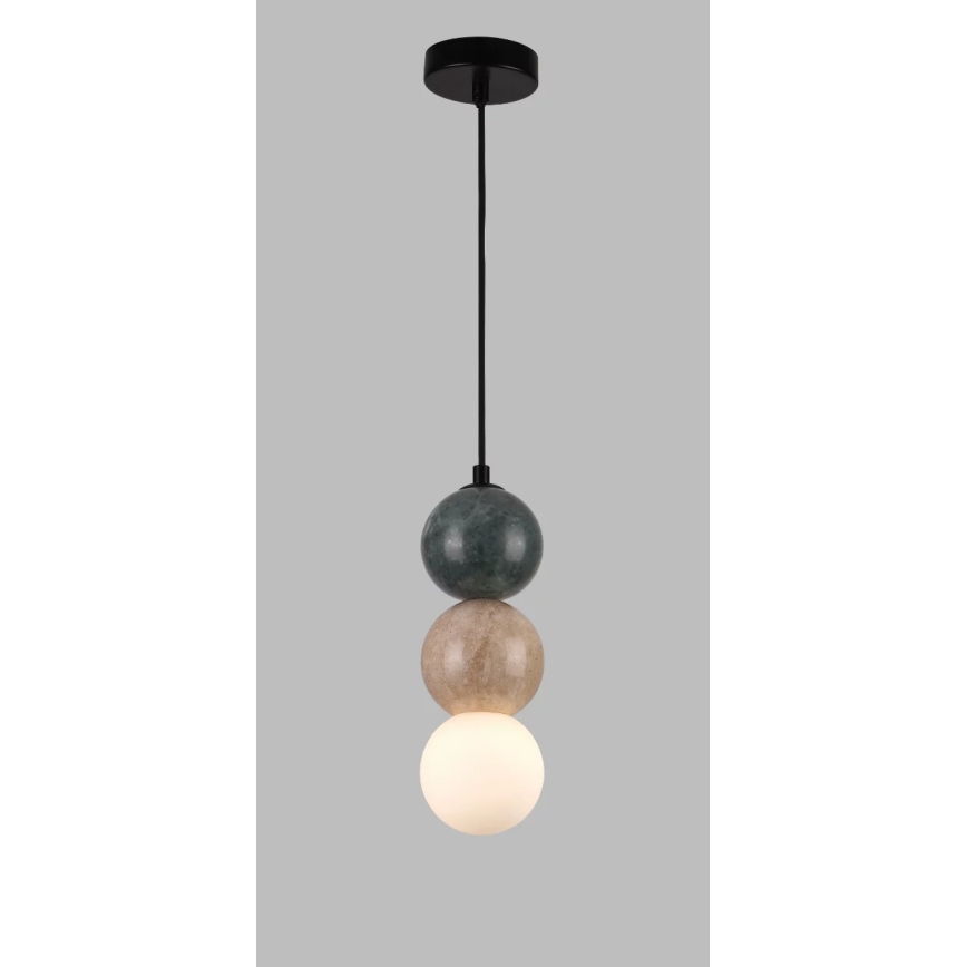 MAXLIGHT P0665 - Κρεμαστό φωτιστικό με καλώδιο ανάρτησης ALICE 1xG9/7W/230V διάμ. 10 εκ. μαύρο