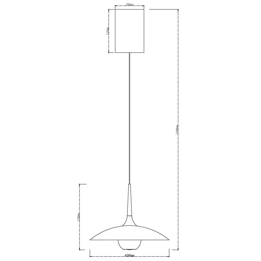 MAXLIGHT P0676 - LED κρεμαστό φωτιστικό σε καλώδιο MANUKA LED/12W/230V Ø 28 εκ. χρυσό/μαύρο