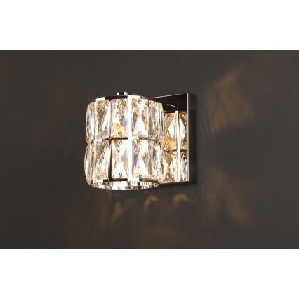 MAXLIGHT W0205 - Φωτιστικό τοίχου DIAMANTE 1xG9/42W/230V γυαλιστερό χρώμιο