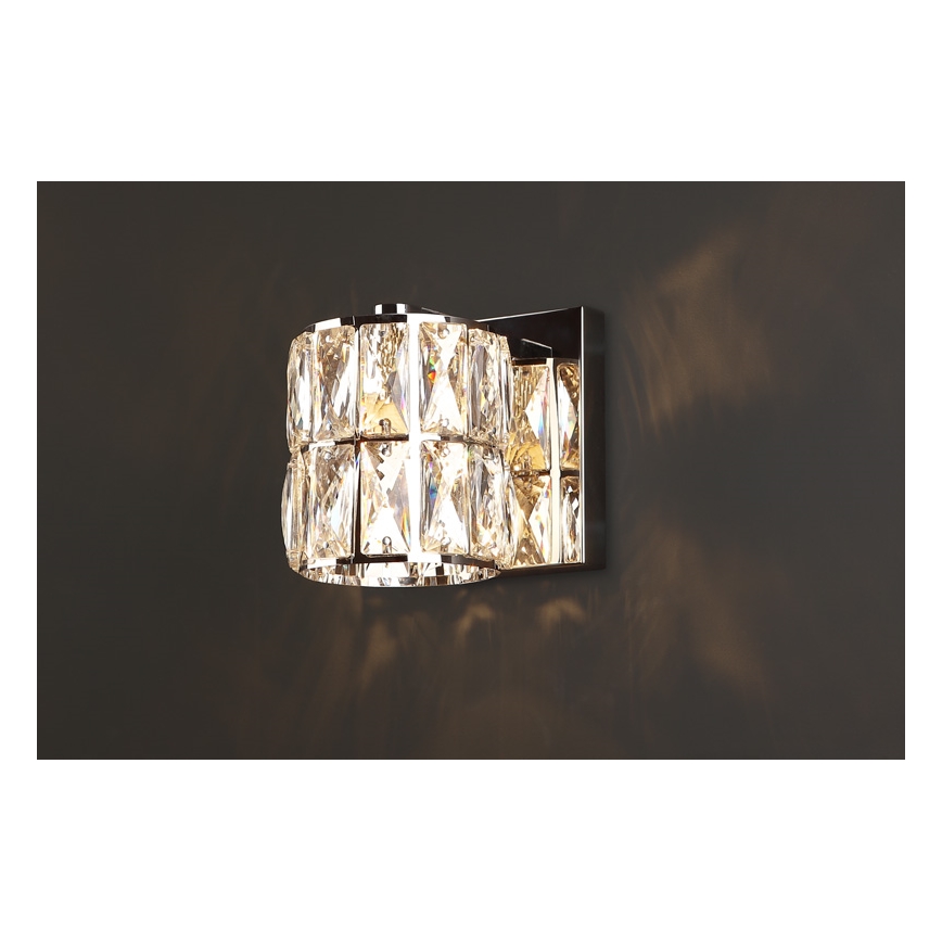 MAXLIGHT W0205 - Φωτιστικό τοίχου DIAMANTE 1xG9/42W/230V γυαλιστερό χρώμιο