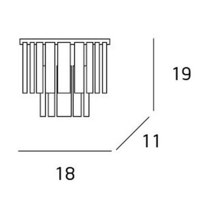 MAXLIGHT W0209 - Φωτιστικό τοίχου MONACO 2xG9/40W/230V γυαλιστερό χρώμιο