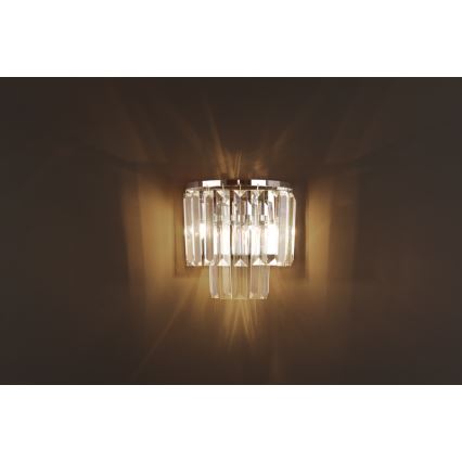 MAXLIGHT W0209 - Φωτιστικό τοίχου MONACO 2xG9/40W/230V γυαλιστερό χρώμιο