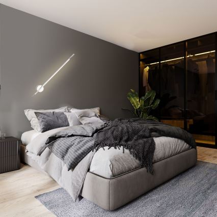 MAXLIGHT W0212 - Επιτοίχιο φωτιστικό εξωτερικού χώρου LED ΑΡΑΧΝΗ LED/8,4W/230V IP44 λευκό