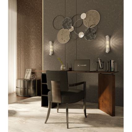 MAXLIGHT W0241 - Φωτιστικό τοίχου FLORENCE 2xE14/40W/230V γυαλιστερό χρώμιο