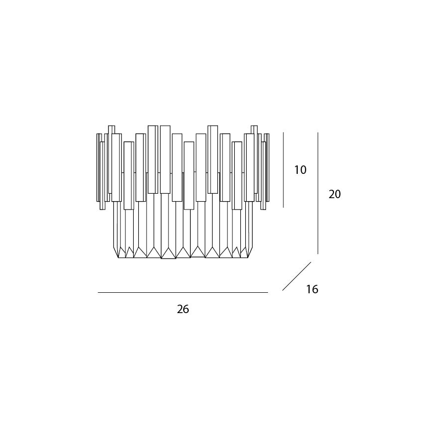 MAXLIGHT W0251 - Φωτιστικό τοίχου TREND 3xG9/40W/230V χρυσό