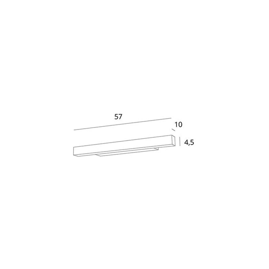 MAXLIGHT W0263 - LED Dimmable φωτισμός καθρέφτη μπάνιου LINEAR LED/18W/230V 57 cm IP44 λευκό