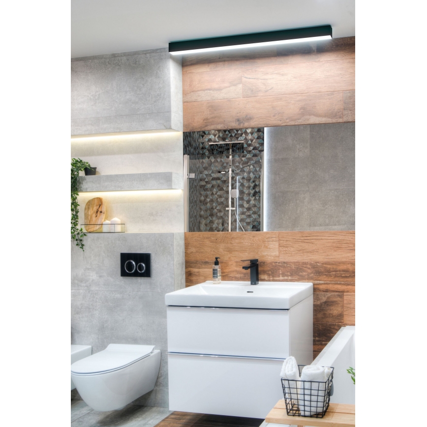 MAXLIGHT W0264 - LED Dimmable φωτισμός καθρέφτη μπάνιου LINEAR LED/18W/230V 57 cm IP44 μαύρο