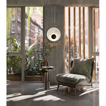 MAXLIGHT W0325 - Φωτιστικό τοίχου LED OYAKA LED/5W/230V διάμετρος 29 cm λευκό/μαύρο