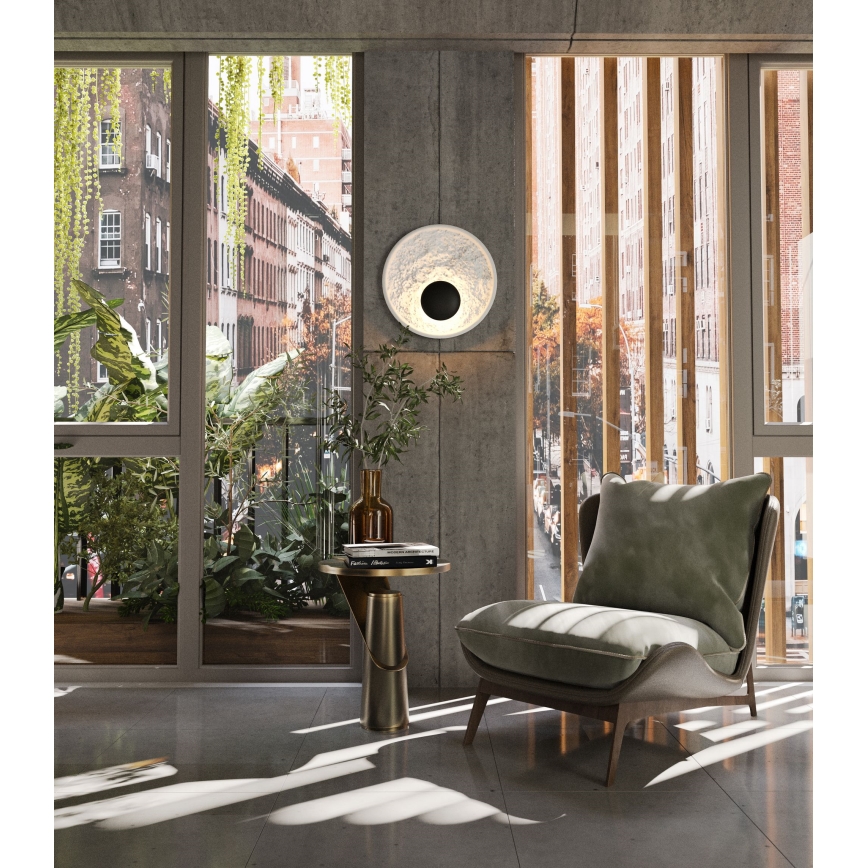 MAXLIGHT W0325 - Φωτιστικό τοίχου LED OYAKA LED/5W/230V διάμετρος 29 cm λευκό/μαύρο