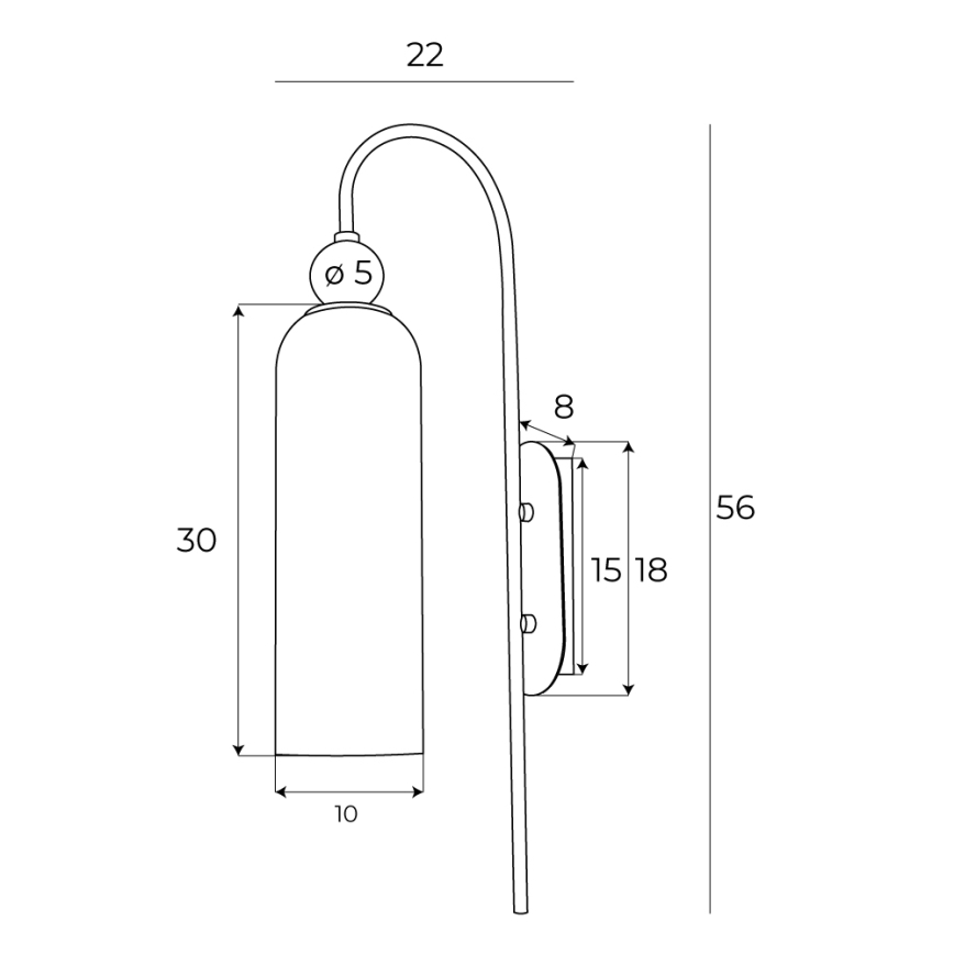 MAXLIGHT W0332 - Λάμπα τοίχου CAMPANILA 1xE27/40W/230V ορείχαλκος/μπεζ