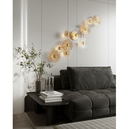 MAXLIGHT W0354 - Φωτιστικό τοίχου LED ALLURE 10xLED/4,3W/230V χρυσό