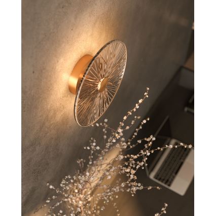 MAXLIGHT W0355 - Φωτιστικό τοίχου LED ALLURE LED/5W/230V διάμετρος 28 cm χρυσό