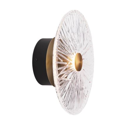 MAXLIGHT W0356 - Φωτιστικό τοίχου LED ALLURE LED/5W/230V διάμετρος 28 cm χρυσό/διαφανή
