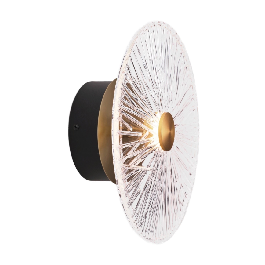 MAXLIGHT W0356 - Φωτιστικό τοίχου LED ALLURE LED/5W/230V διάμετρος 28 cm χρυσό/διαφανή