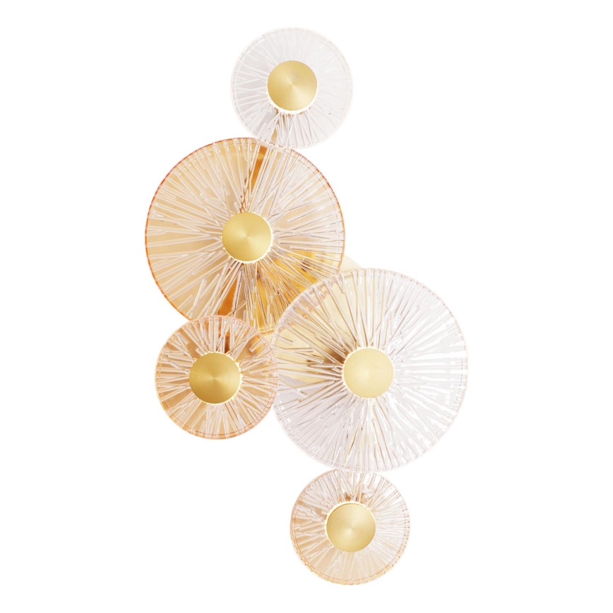 MAXLIGHT W0357 - Φωτιστικό τοίχου LED ALLURE 5xLED/5W/230V χρυσό