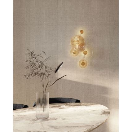MAXLIGHT W0357 - Φωτιστικό τοίχου LED ALLURE 5xLED/5W/230V χρυσό