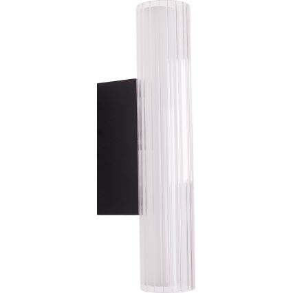 MAXLIGHT W0363 - Φωτιστικό τοίχου μπάνιου LED FAYETTE LED/6W/230V 31 cm IP44 μαύρο