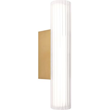MAXLIGHT W0364 - Φωτιστικό τοίχου μπάνιου LED FAYETTE LED/6W/230V 31 cm IP44 χρυσό