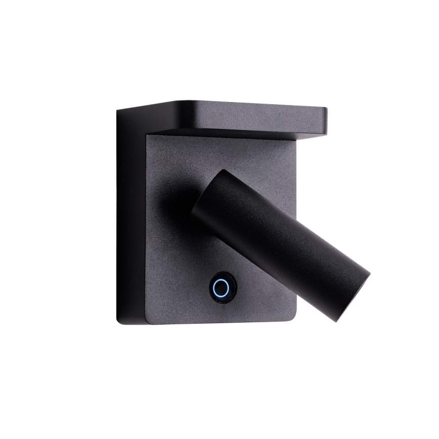 MAXLIGHT W0374 - Φωτιστικό σποτ τοίχου LED με ασύρματη φόρτιση LOFER LED/7W/230V μαύρο