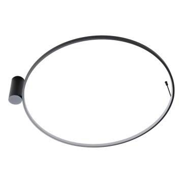 MAXLIGHT W0437 - LED φωτιστικό οροφής μπάνιου VISUAL LED/28W/230V Ø 80 cm IP44 μαύρο