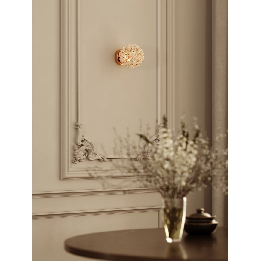 MAXLIGHT W0443 - Επιτοίχιο φωτιστικό RITA 1xG9/5W/230V χρυσό