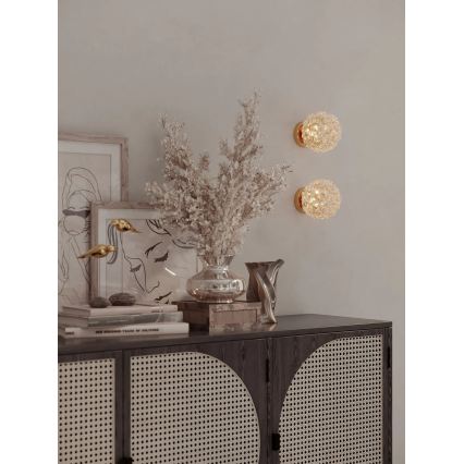 MAXLIGHT W0443 - Επιτοίχιο φωτιστικό RITA 1xG9/5W/230V χρυσό