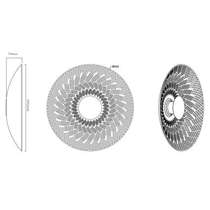 MAXLIGHT W0457 - LED επιτοίχιο φωτιστικό MISAKI LED/6W/230V CRI 95 μπεζ