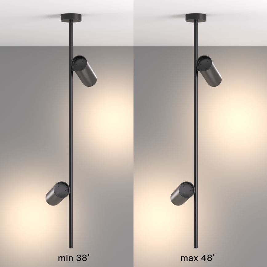 Maytoni C021CL-02B - Κρεμαστό φωτιστικό ELTI 2xGU10/50W/230V μαύρο