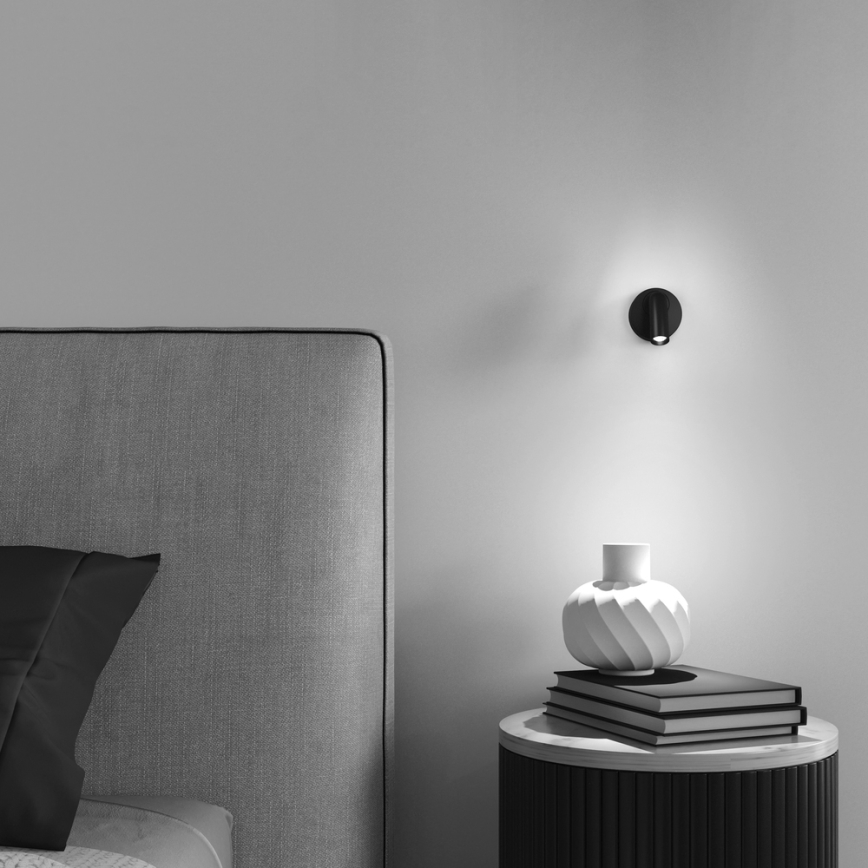 Maytoni C038WL-L3B3K - Φωτιστικό τοίχου LED MIRAX LED/3W/230V 3000K μαύρο