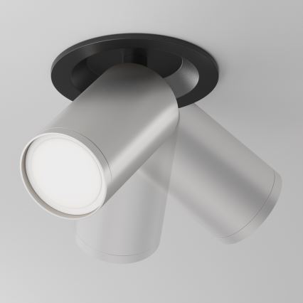 Maytoni C048CL-U-1BS - Χωνευτό φωτιστικό σποτ FOCUS 1xGU10/10W/230V ματ χρώμιο