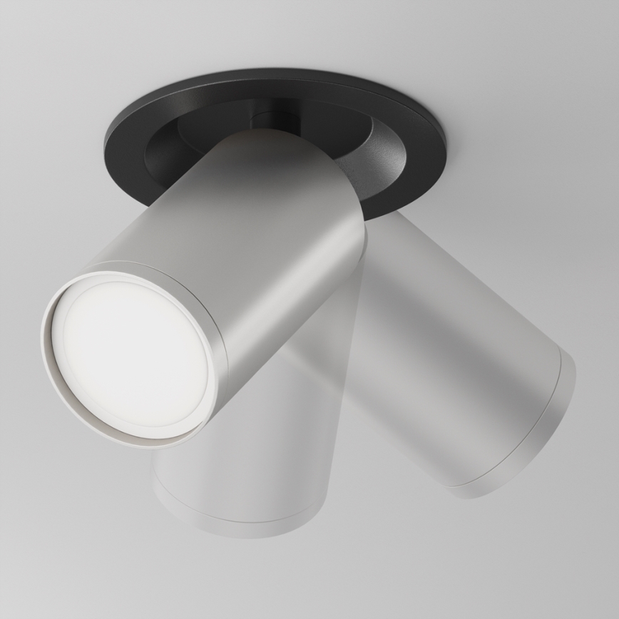 Maytoni C048CL-U-1BS - Χωνευτό φωτιστικό σποτ FOCUS 1xGU10/10W/230V ματ χρώμιο